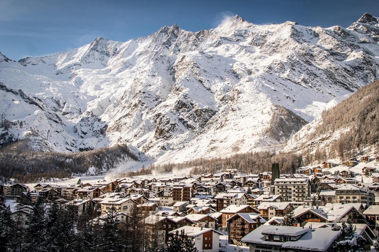 Helles, Chalet-Stil Apartment Mit Allalinblick Saas-Fee Exterior photo