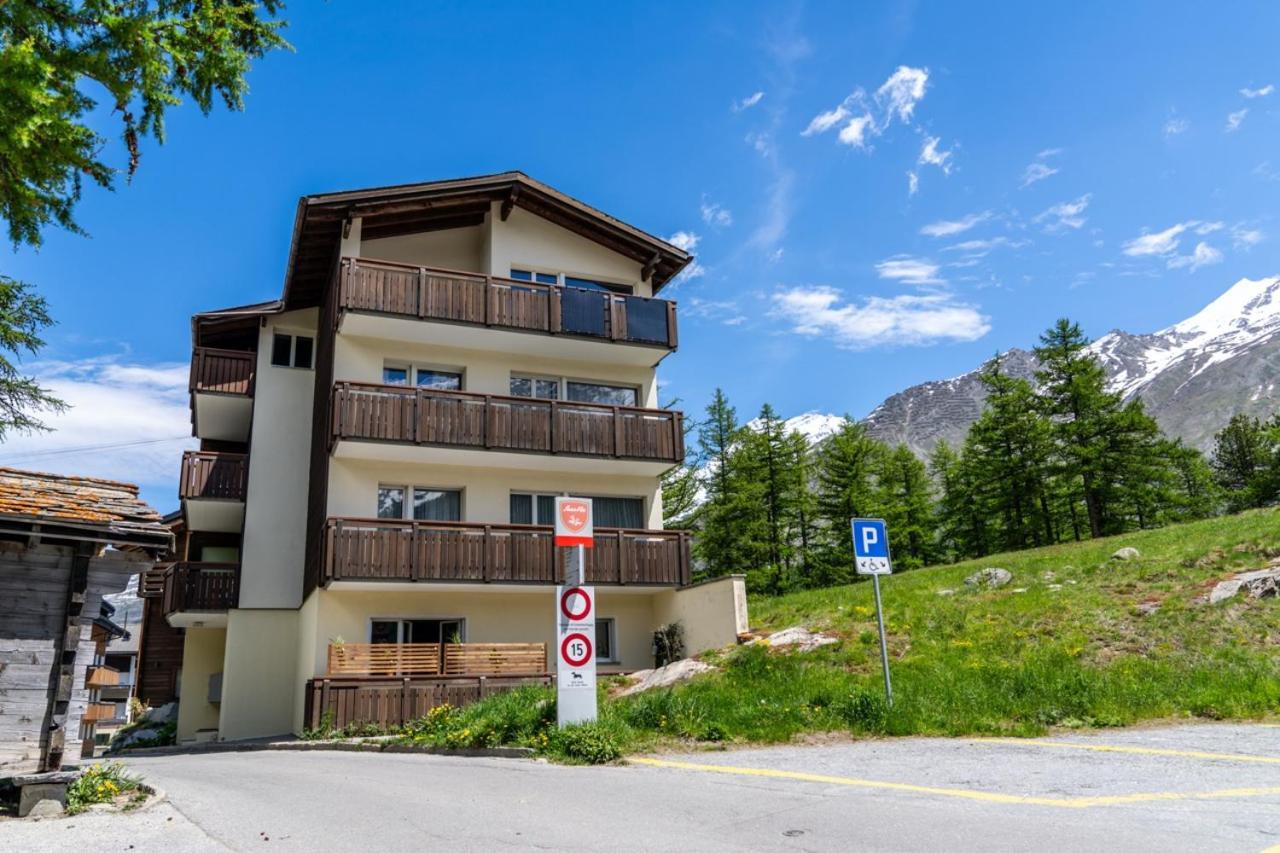 Helles, Chalet-Stil Apartment Mit Allalinblick Saas-Fee Exterior photo